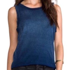Current/Elliott Blue Ombre’ Muscle Top Size 3